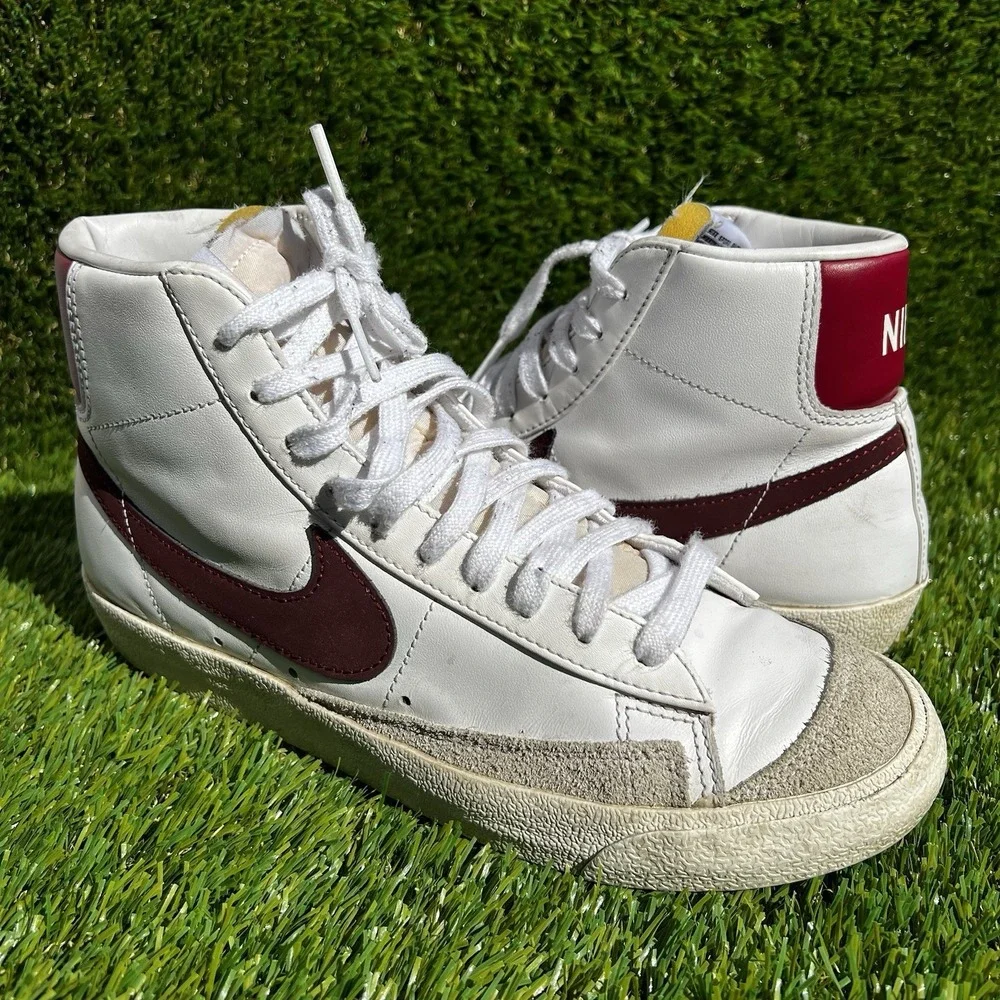 Nike Shoes Men Size 8 Blazer '77 Vintage Mid White Team Red BQ6806-111